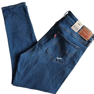 LEVI’S 721 High Rise Skinny Ankle Denim Jeans Size 16 33 W33 Distressed NEW NWT